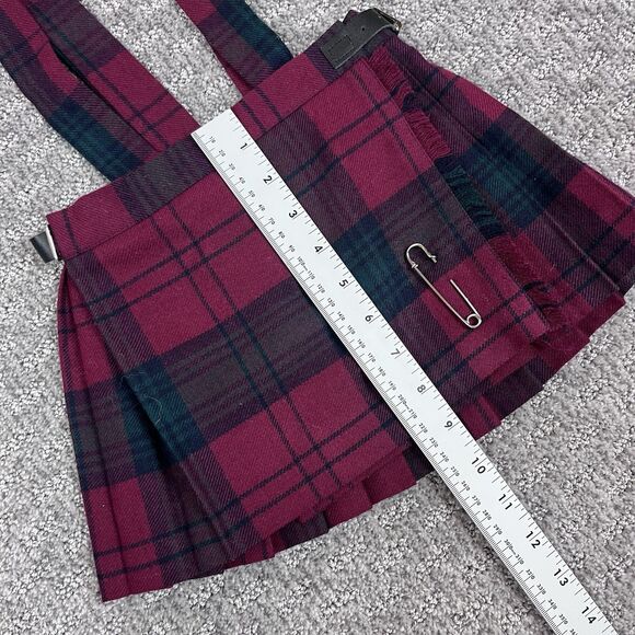 O’Neil Of Dublin Skirt Childrens Kilt Wool Blend Tartan Plaid Red Ages 1 to 2 - Picture 10 of 14